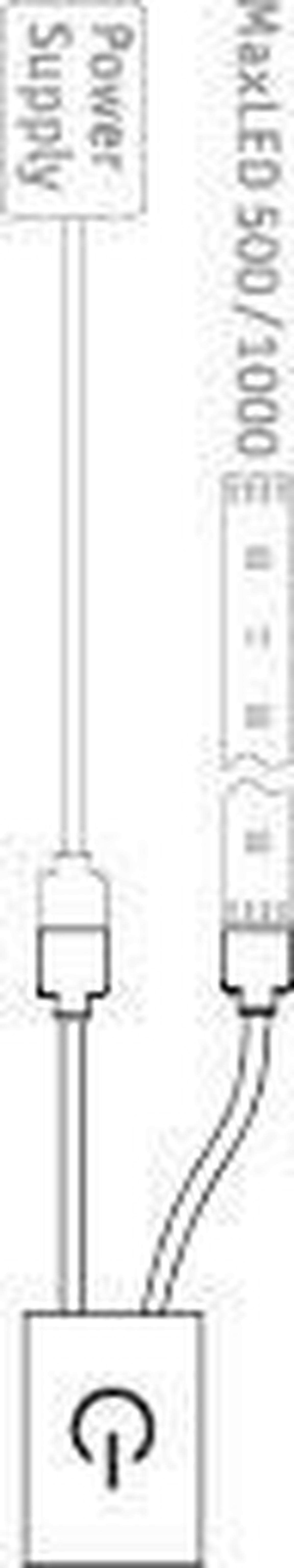 LED-Strip MaxLED Touch Switch Silberfarben max. 144 Watt - Silberfarben, Basics, Metall (4,3/0,85cm) - Paulmann