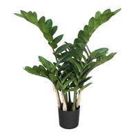 Kunstpflanze Grünpflanzen Grün/Schwarz/Braun - Schwarz/Braun, Design, Kunststoff (70cm)