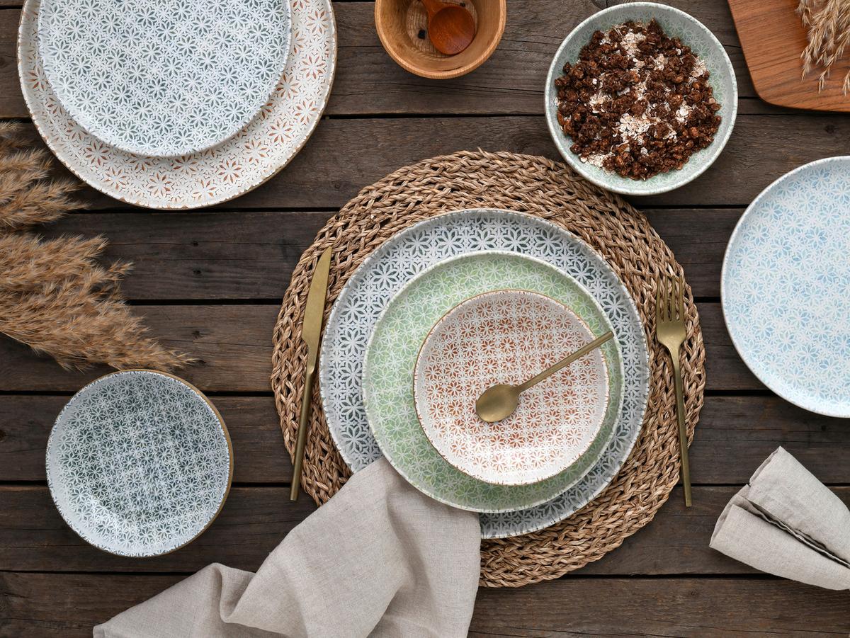 Jedilni Servis Emiliana Mix, 12-Delni - večbarvno, Basics, keramika - Creatable