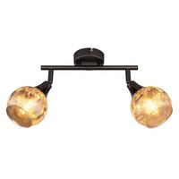Reflektor Frosta - siva/crni krom, Basics, staklo/metal (25/9,8/19cm) - Globo