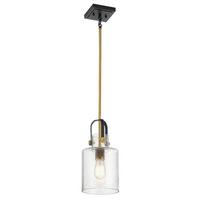 Viseća Svjetiljka Kitner - boje mjeda, Konvencionalno, staklo/metal (18/65.4cm) - Elstead Lighting