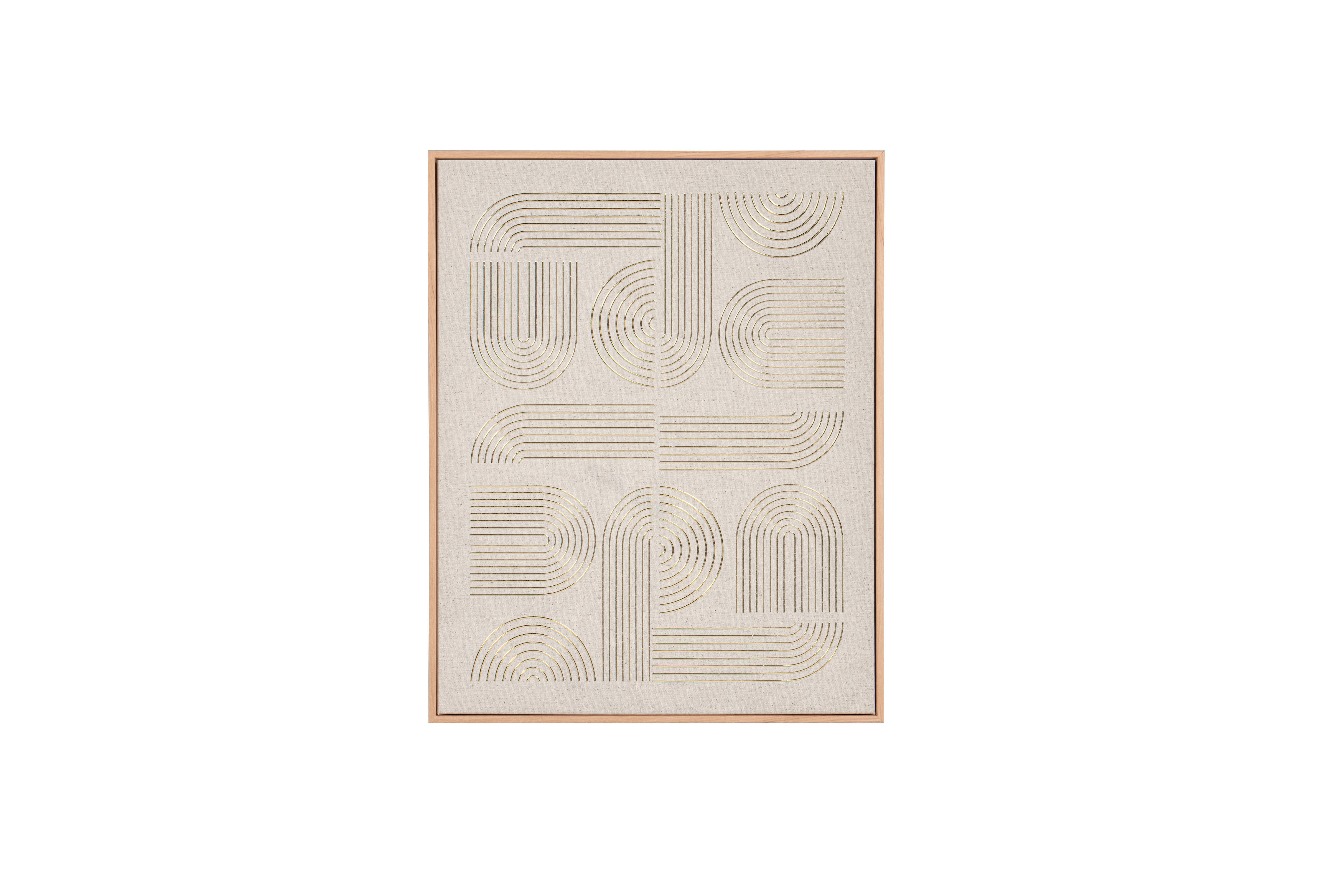 Kunstdruck Norma Sandfarben ca. 40x50cm - Sandfarben/Naturfarben, Basics, Kunststoff/Textil (40/50/2,3cm)