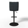 BARPALL CAJA - svart, Modern, metall/trä (47/87-107/49cm) - Bessagi Home