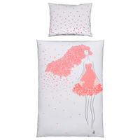 POŚCIEL DWUSTRONNA OPHELIA - różowy/biały, Romantik / Landhaus, tkanina (135/200cm) - Bessagi Home