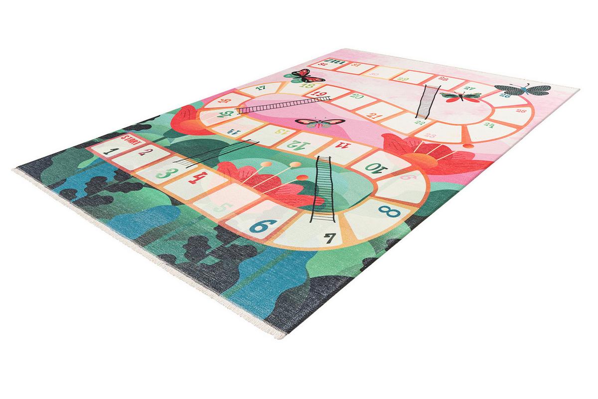 SPIELTEPPICH MY GRETA - Waldgrün/Pink, Trend, Textil (115/170cm) - Ben'n'jen