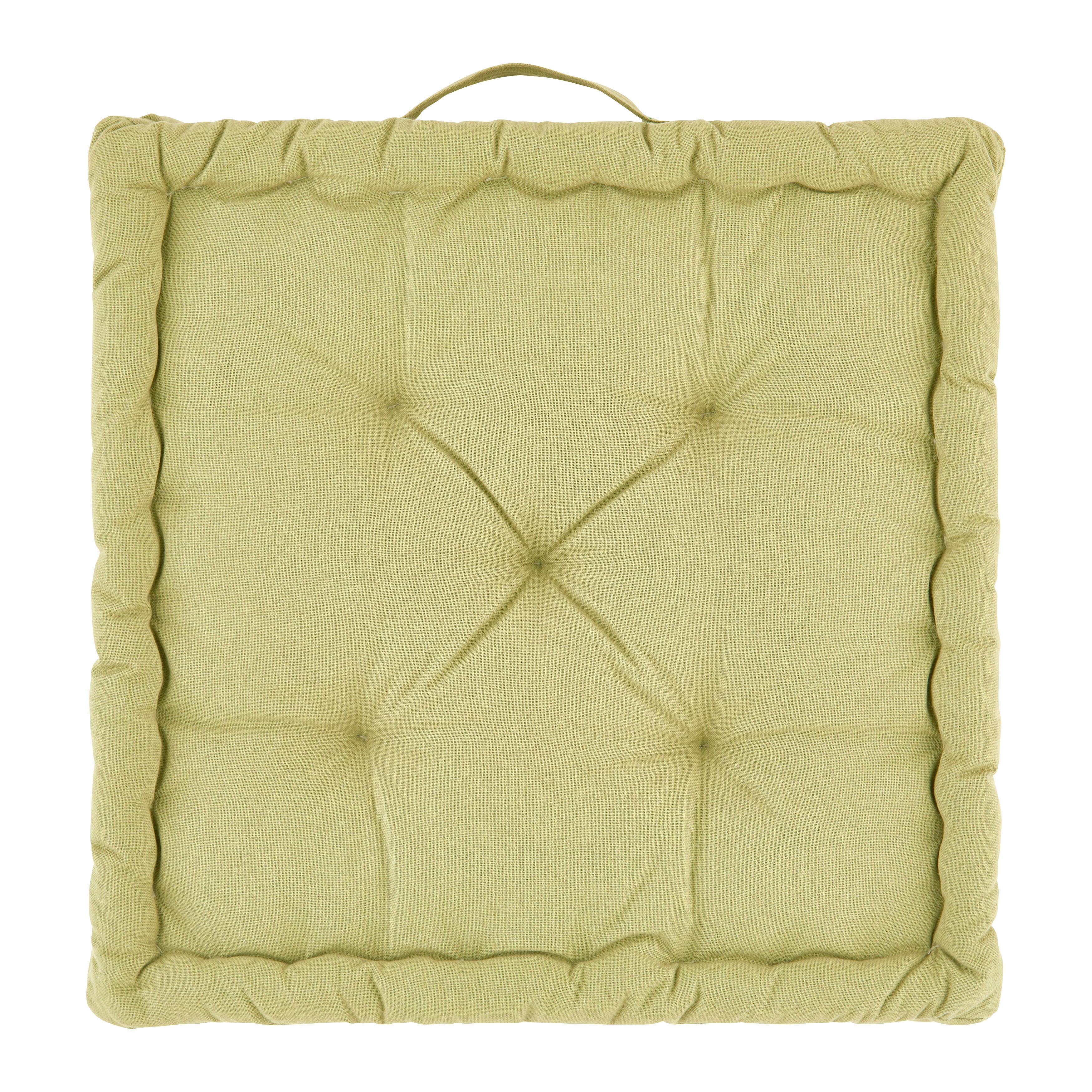 Boxkissen Bo Salbeigrün ca. 40x40cm - Salbeigrün, Textil (40/40/6cm) - Mömax