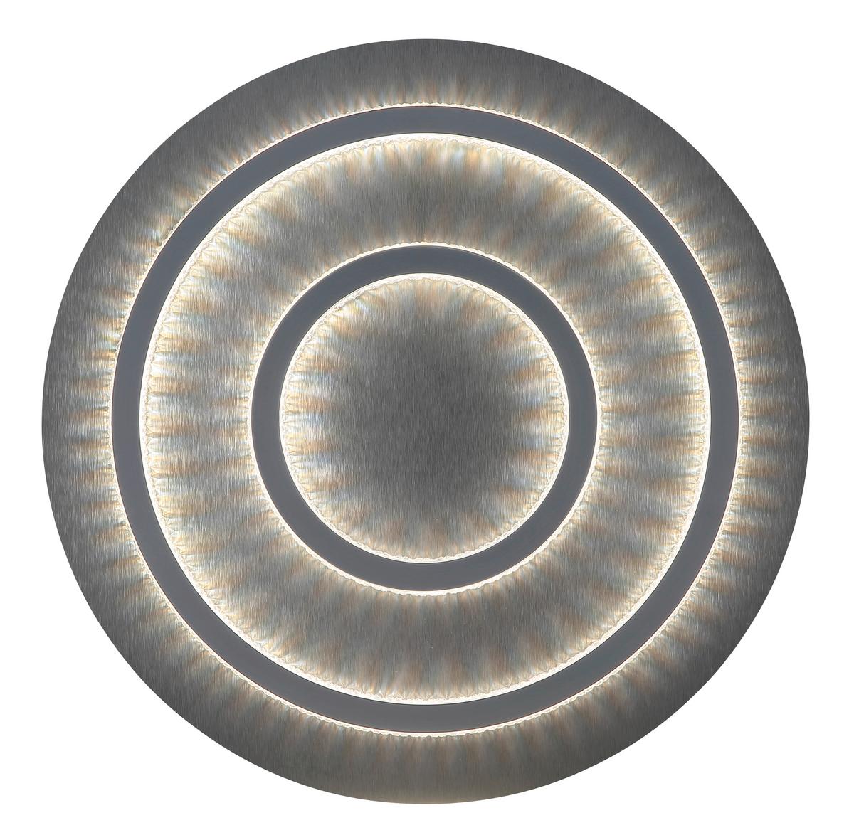 LED-DECKENLEUCHTE 48042-60A  JAYDEN - clair/gris clair, Design, métal/matière synthétique (55/6cm) - Globo