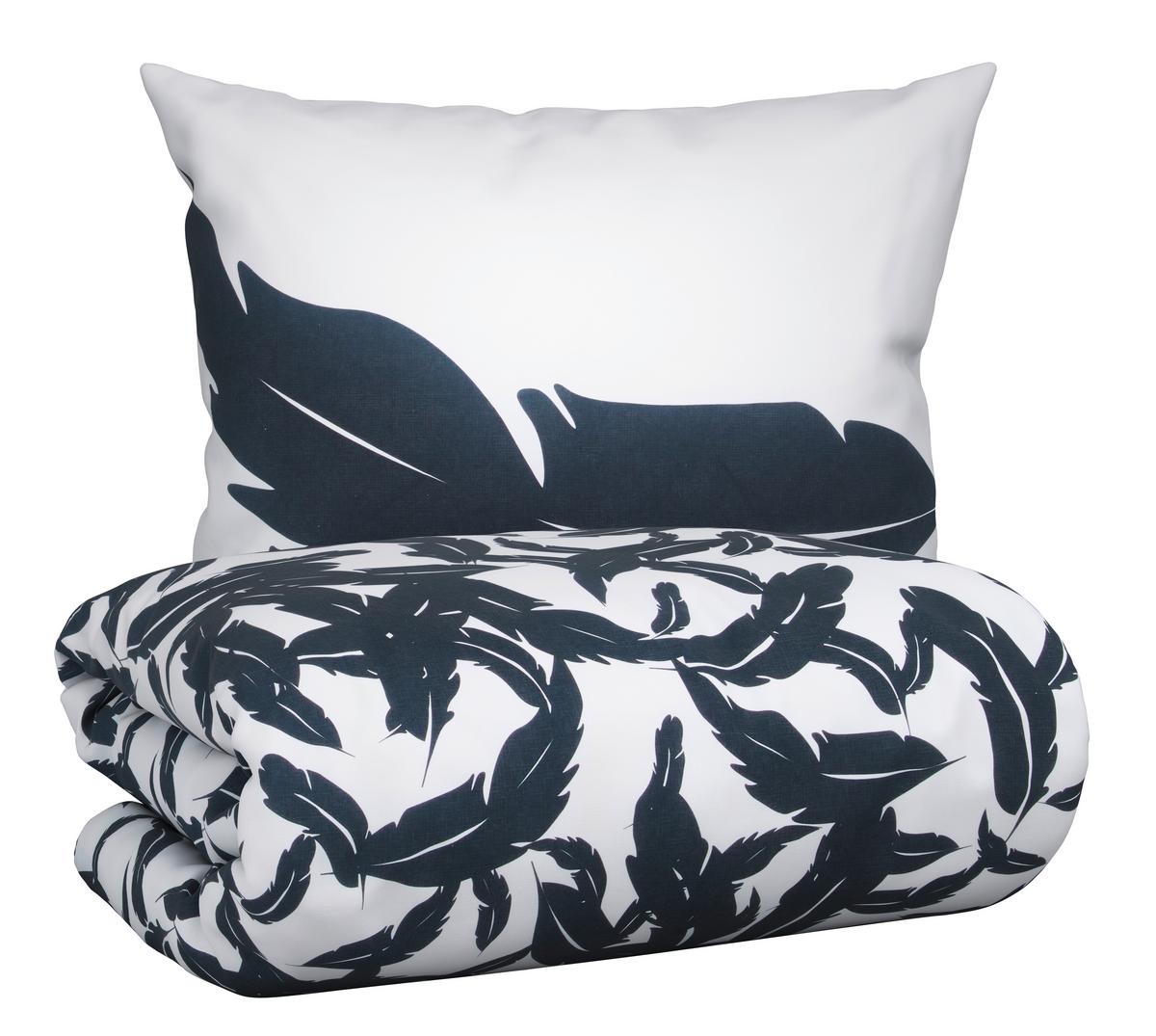 Ágyneműhuzat-garnitúra Sylvana - fekete/fehér, Romantik / Landhaus, textil (140/200cm) - Bessagi Home