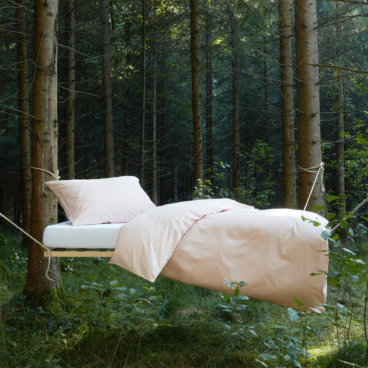 Bettwäsche Bio-Lisa Uni in Rosa ca. 140x200cm - Rosa, MODERN, Textil (140/200cm) - ecoTree