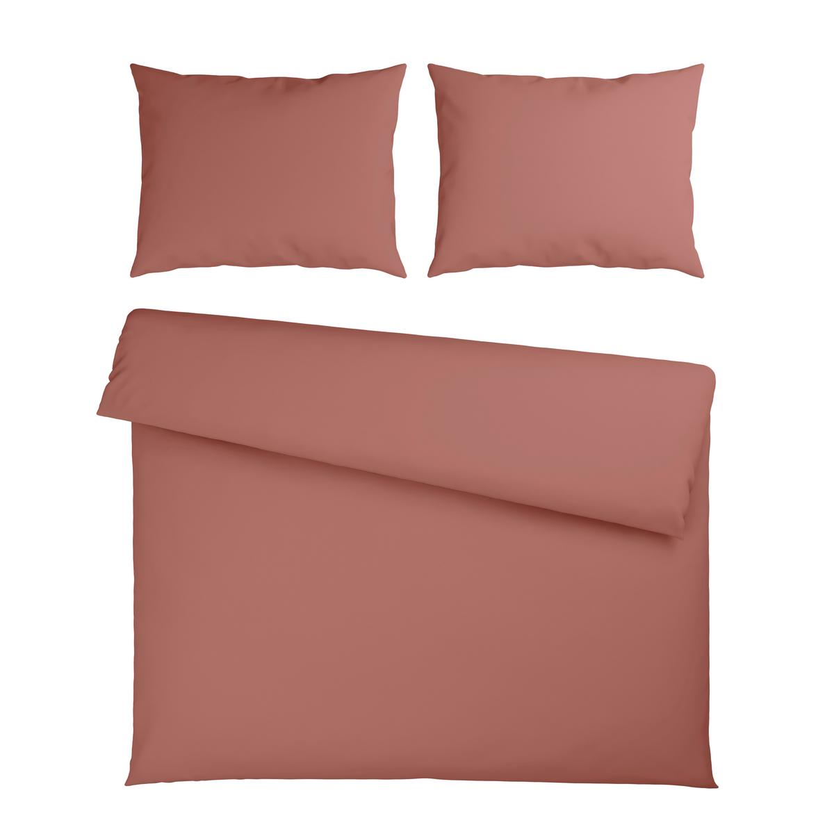 Posteljina Stone Washed Uni Xxl 200x200/2x60x80cm - tamno ružičasta, tekstil (200/200cm) - Modern Living