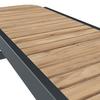 TRÄDGÅRDSBÄNK MARLO - akaciefärgad, Modern, metall/trä (126/47/40cm) - Bessagi Garden