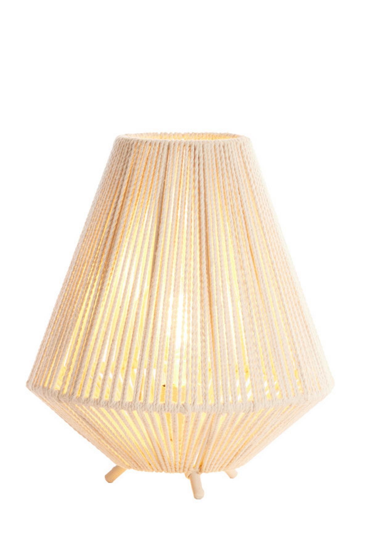 LAMPA STOŁOWA 8056143 FELIDA - kremowy, Basics, metal/tkanina (28/32cm) - Light & Living