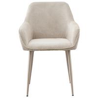 Karosszék Cora - bézs, Modern, textil/fém (56/81/62cm) - MID.YOU