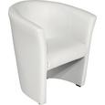 Fotelj Hugo - črna/bela, Basics, umetna masa/tekstil (69/76/59cm) - Mömax modern living Fotelj Hugo - črna/bela, Basics, umetna masa/tekstil (69/76/59cm) - Mömax modern living