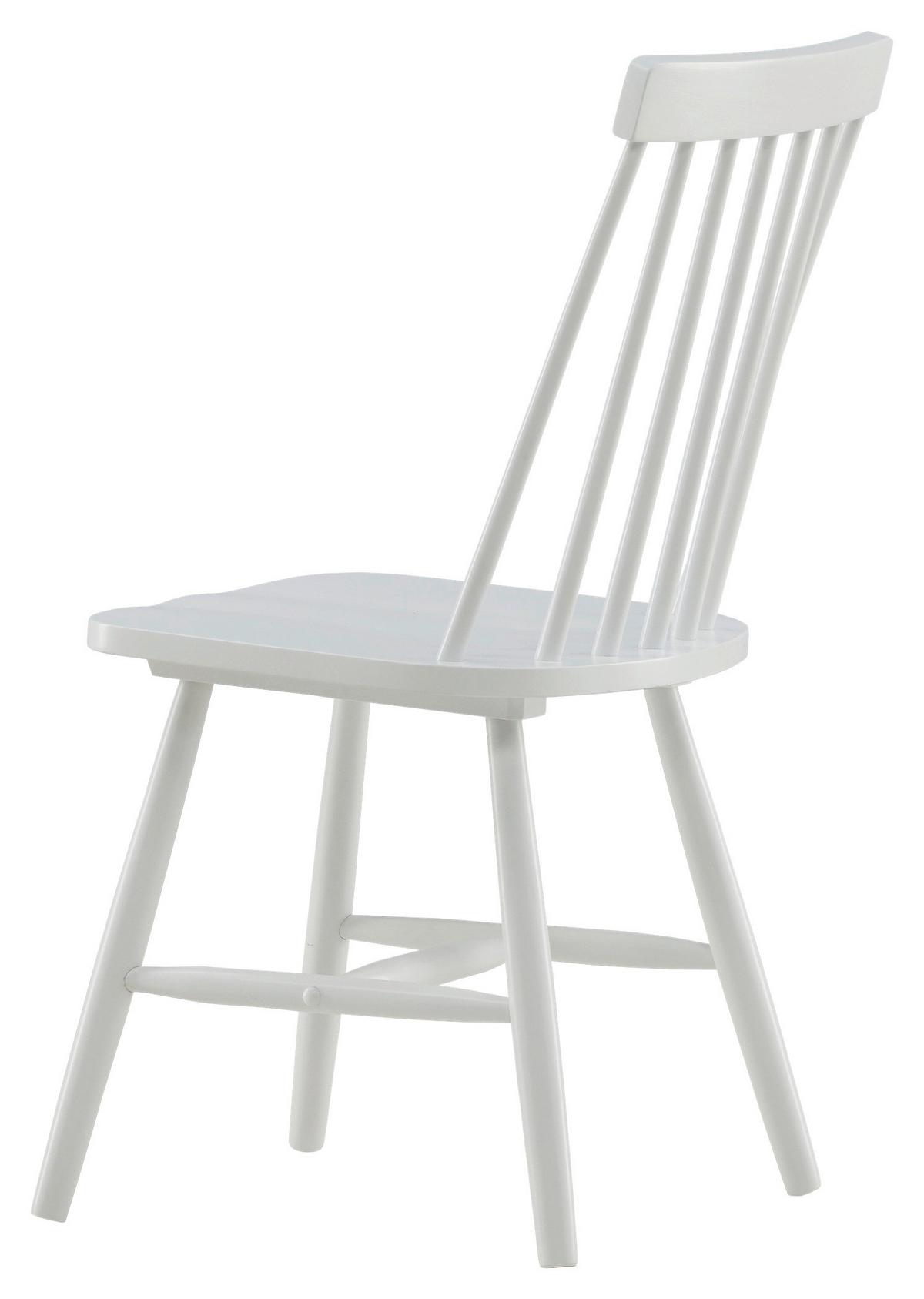 STUHL-SET LÖNNEBERGA - Weiß, Design, Holz (43/87/55cm) - Livetastic