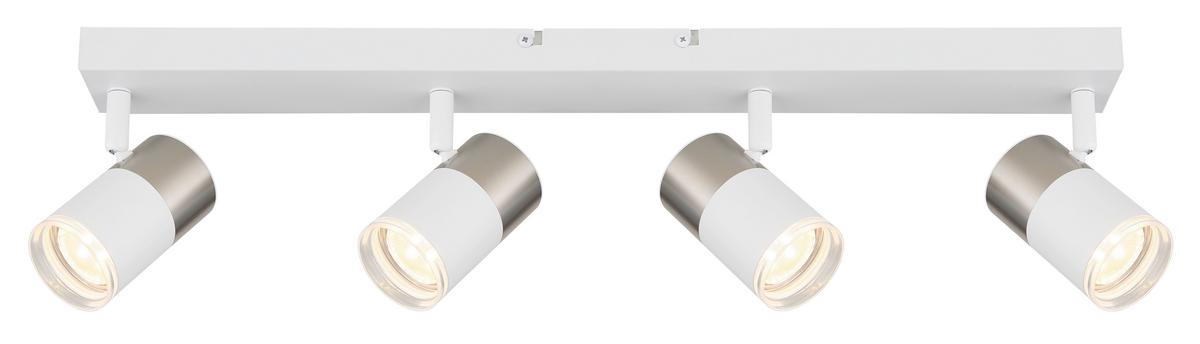 Strahler Brisbon Schwarz max. 25 Watt - Dunkelgrau/Schwarz, Design, Kunststoff/Metall (56/6/12cm) - Globo