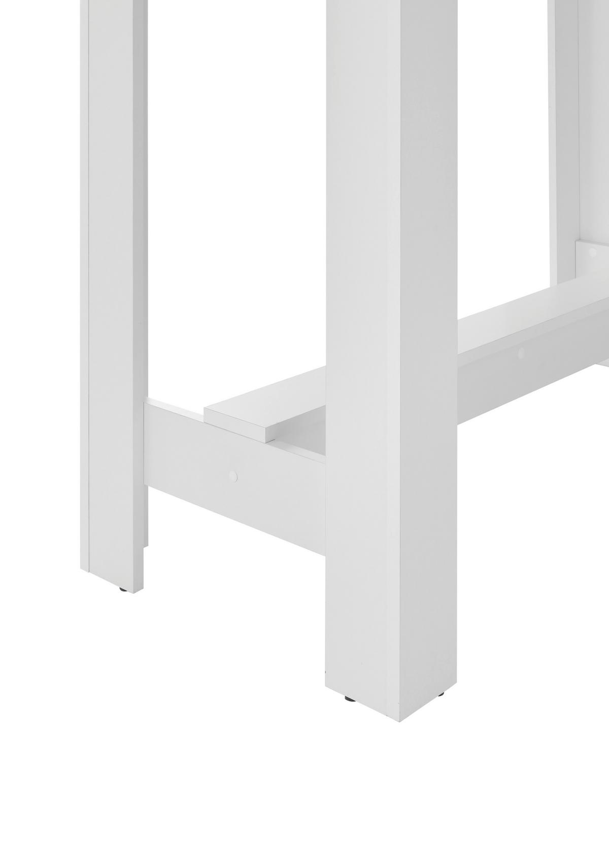 STÓŁ BAROWY MODESTO - biały/dąb artisan, Modern, materiał drewnopochodny (115/50/103cm) - MID.YOU