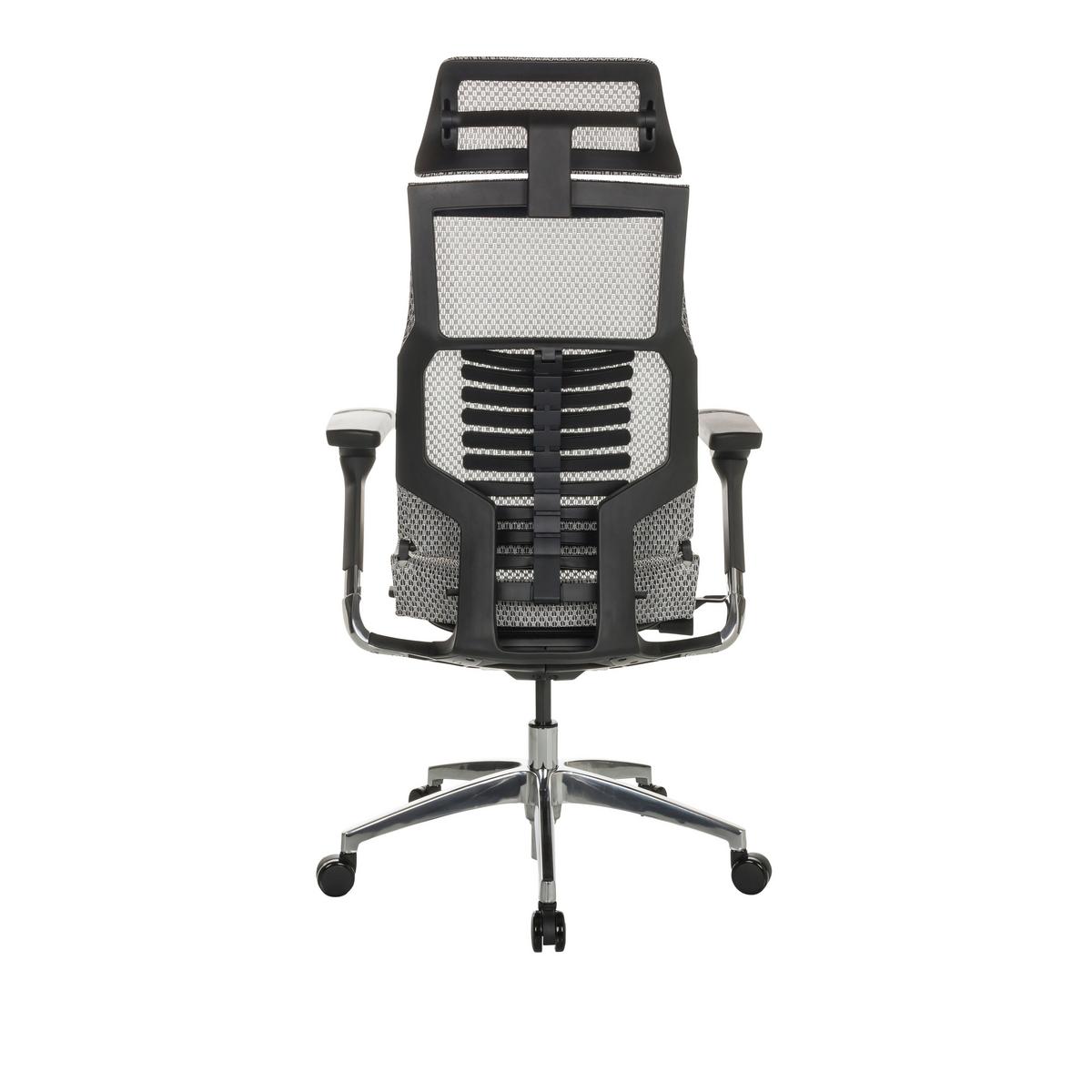 Pisarniški Stol Dynafit Ii, Svetlo Siva - srebrne barve/svetlo siva, Basics, kovina/umetna masa (67/119-135/60cm) - MID.YOU
