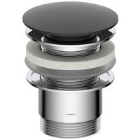 ZAWÓR ODPŁYWOWY 98807420 - czarny/kolor chromowy, Basics, metal (6,5cm) - Schütte