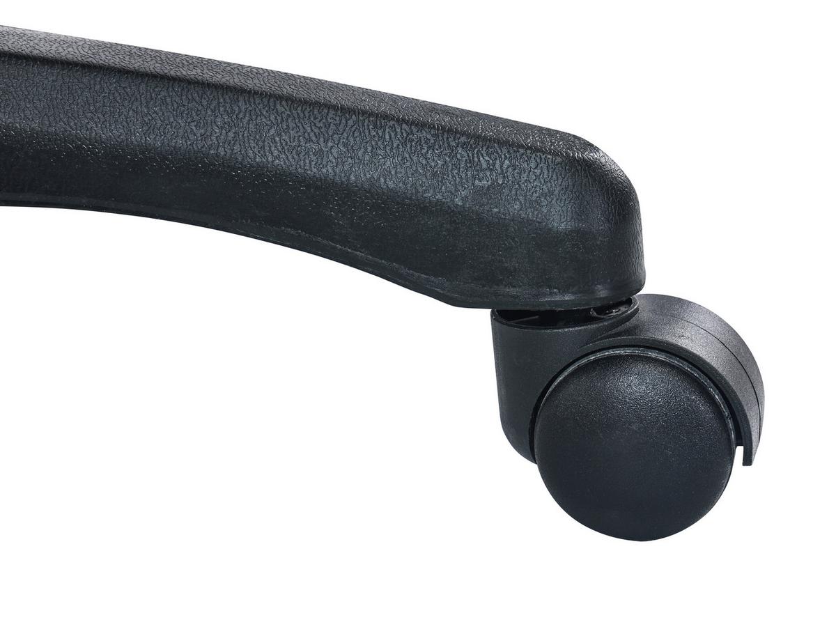 KRZESŁO OBROTOWE PARKER    -XORA- - czarny/szary, Modern, tworzywo sztuczne/metal (60/86-98/60cm) - Xora