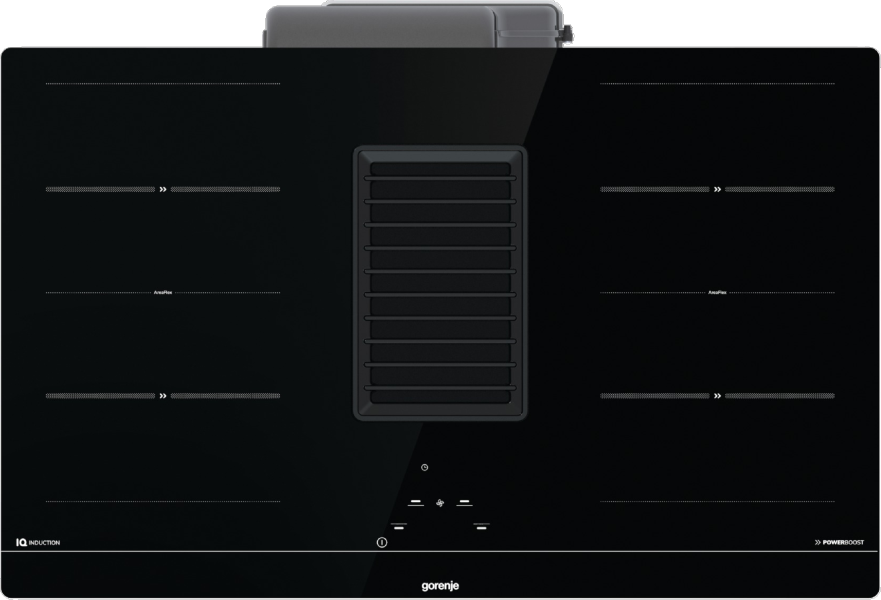 Kochfeld-Dunstabzug-Kombi HET949BSC - Schwarz, MODERN, Glas/Metall (83/23/52cm) - Gorenje