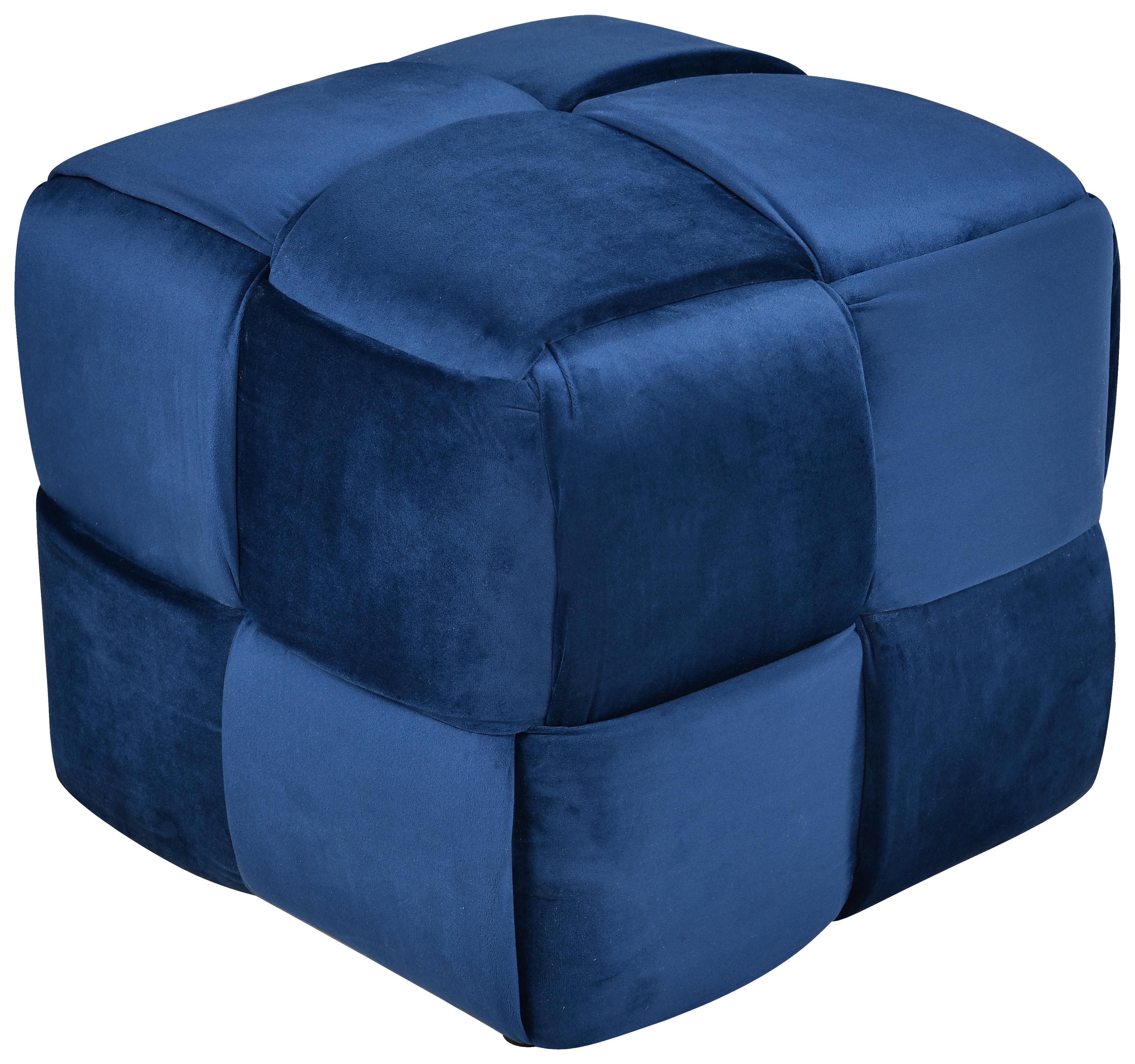 TABURET ELLIOT - albastru, Modern, plastic/lemn (48/44/48cm) - Mömax