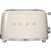 TOSTER TSF01CREU SMEG - kremowy/kolor chromowy, Basics, metal (31/19,8/19,5cm) - SMEG