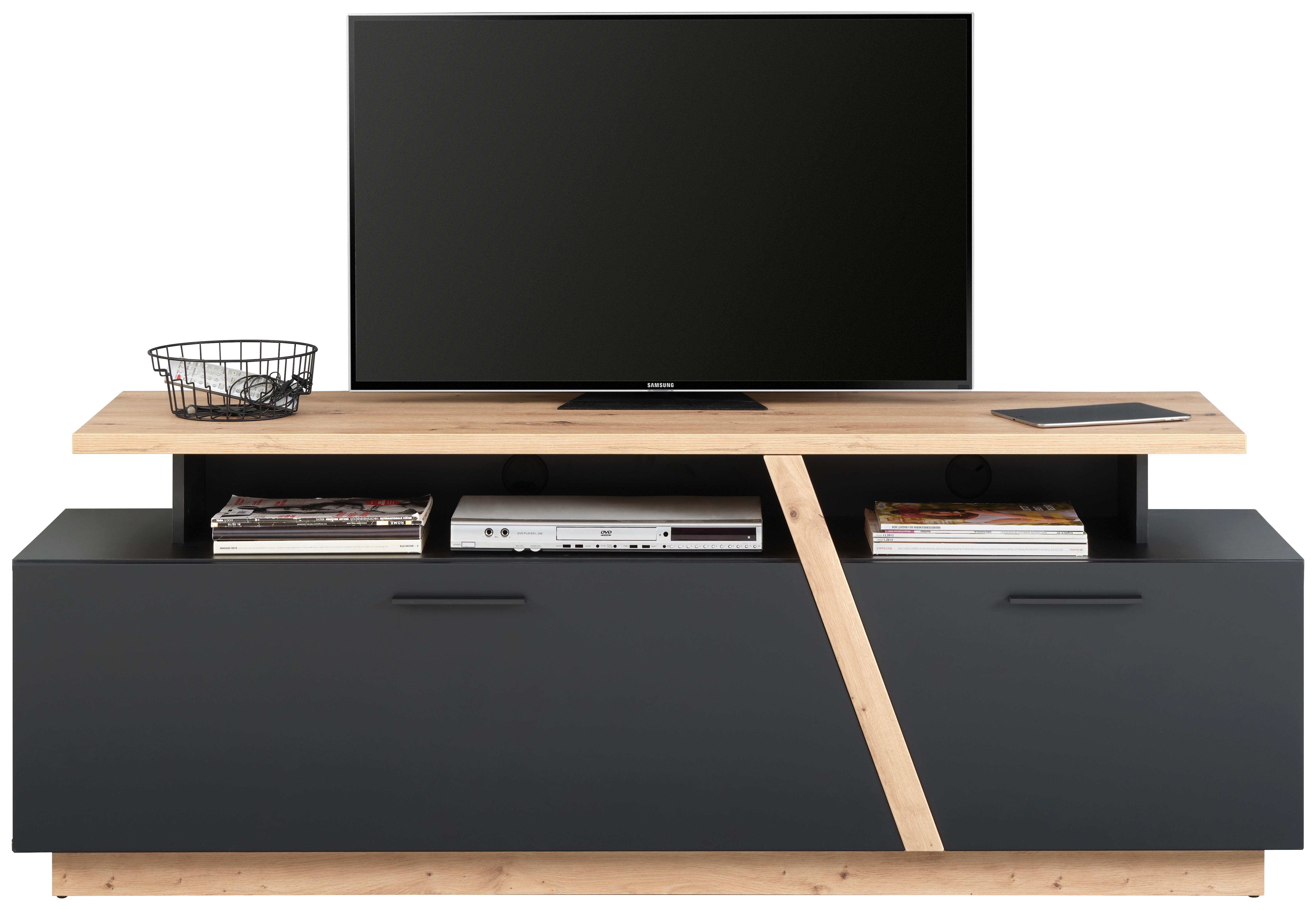 Tv Element Maxi - boje hrasta, Modern, drvni materijal/plastika (177,5/65/47cm) - Modern Living