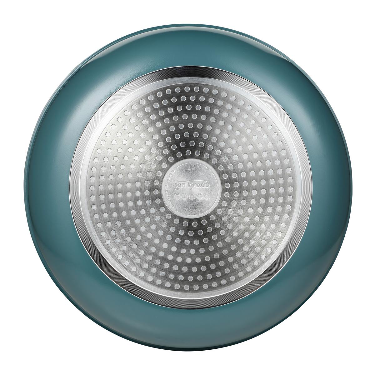 Tigaie pentru prăjit Click&Cook, cca.28cm - verde, Konventionell, metal (28/4,8cm) - Mömax