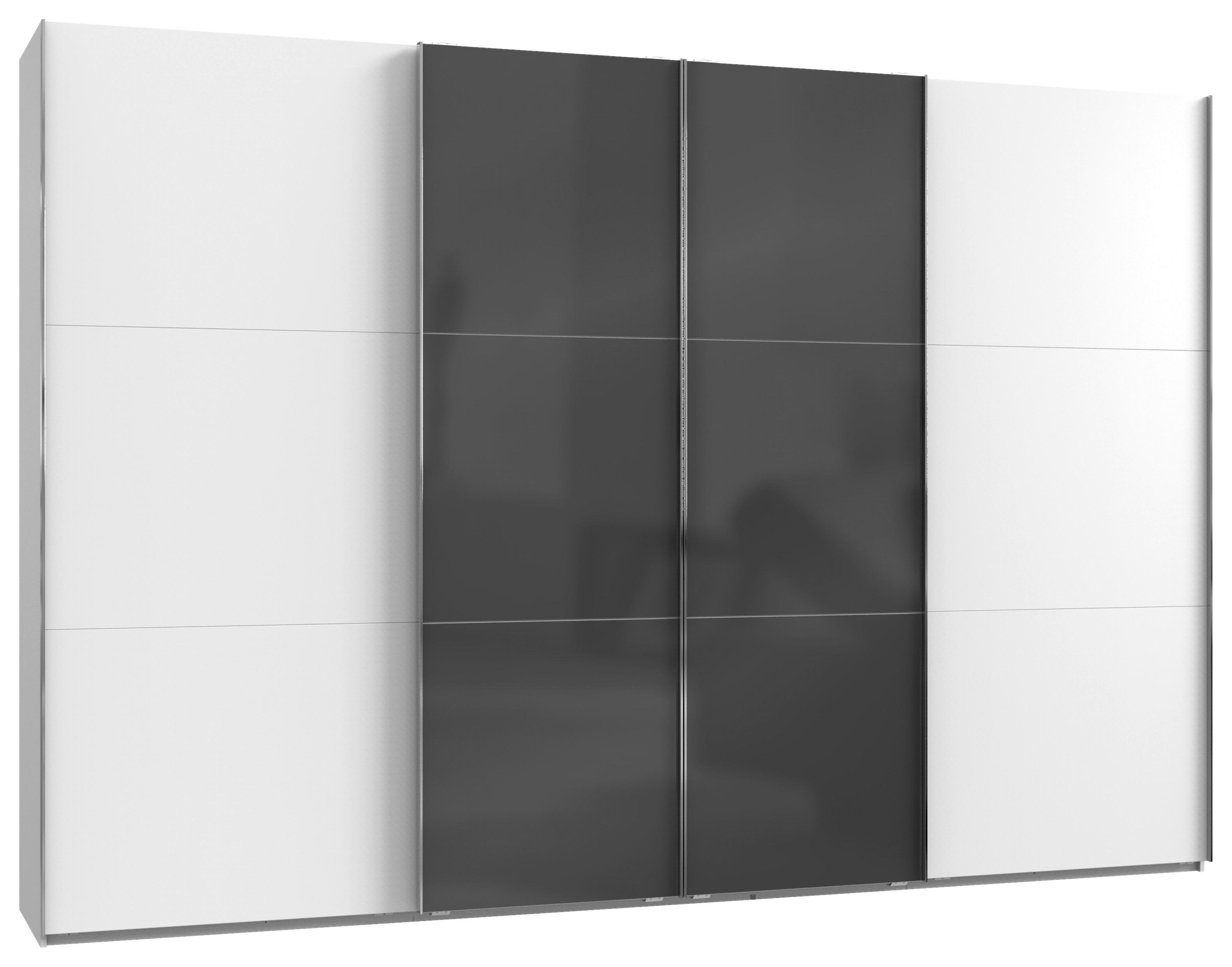 Ormar  S Kliznim Vratima Level 36c - bijela/siva, Moderno, drvni materijal (350/236/65cm) - Modern Living