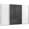 Ormar  S Kliznim Vratima Level 36c - bijela/siva, Moderno, drvni materijal (350/236/65cm) - Modern Living