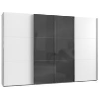 Ormar  S Kliznim Vratima Level 36c - bijela/siva, Moderno, drvni materijal (350/236/65cm) - Modern Living
