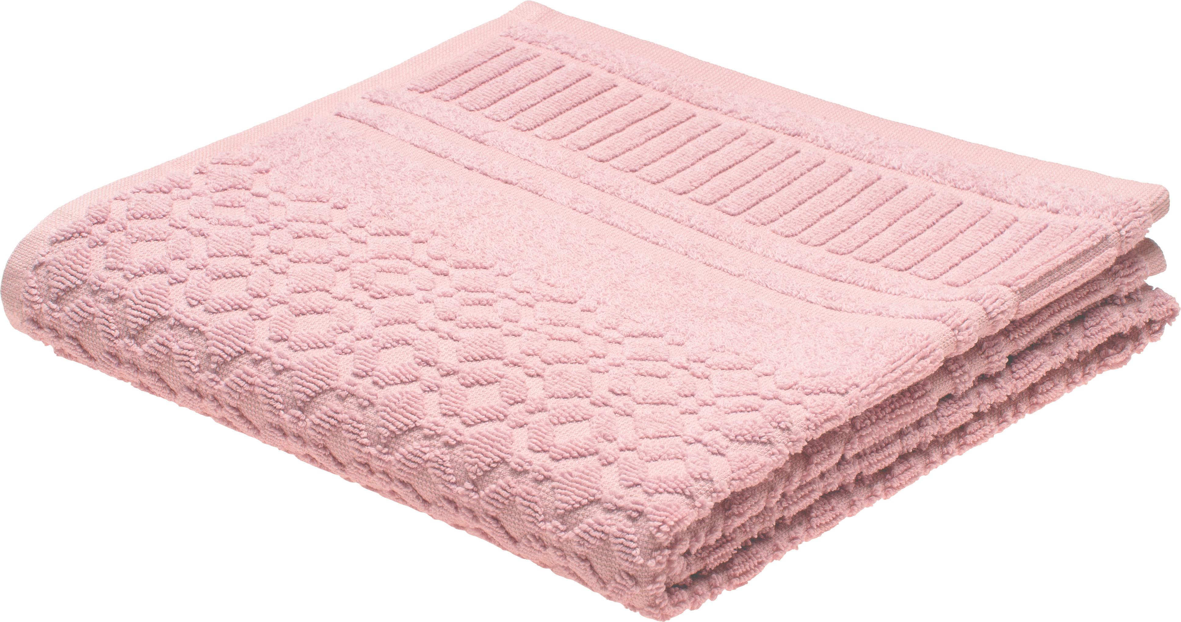 Handtuch Carina in Rosa - Rosa, Romantik / Landhaus, Textil (50/100cm) - Modern Living