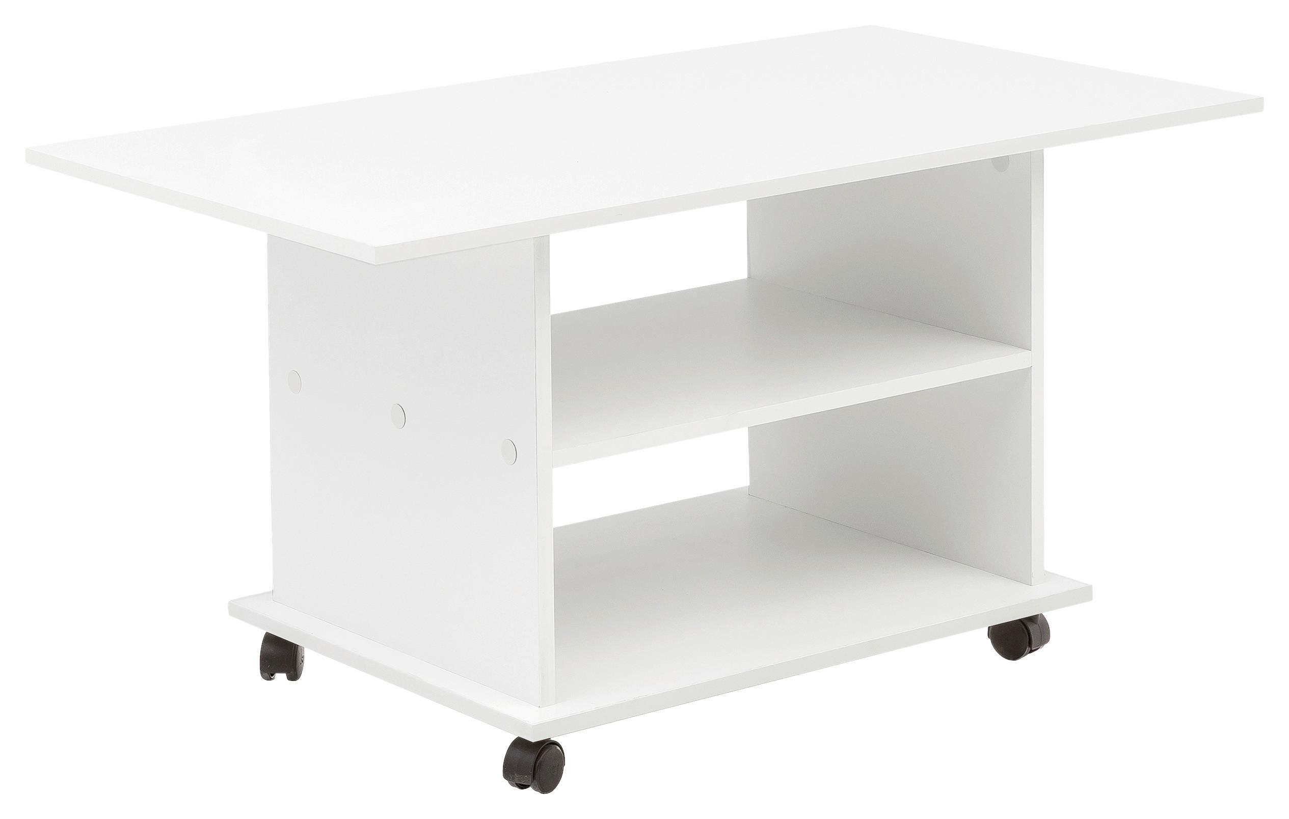 Klubska Miza Wl5.738, Bela - bela, Moderno, umetna masa/leseni material (95/54,5/51cm) - MID.YOU