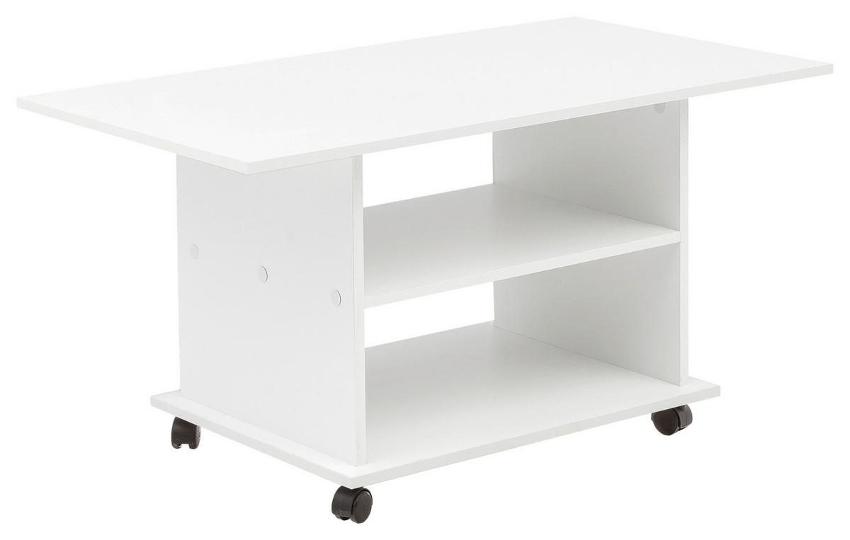 Dohányzóasztal Mid.you - fehér, Modern, műanyag/faalapú anyag (95/54,5/51cm) - MID.YOU