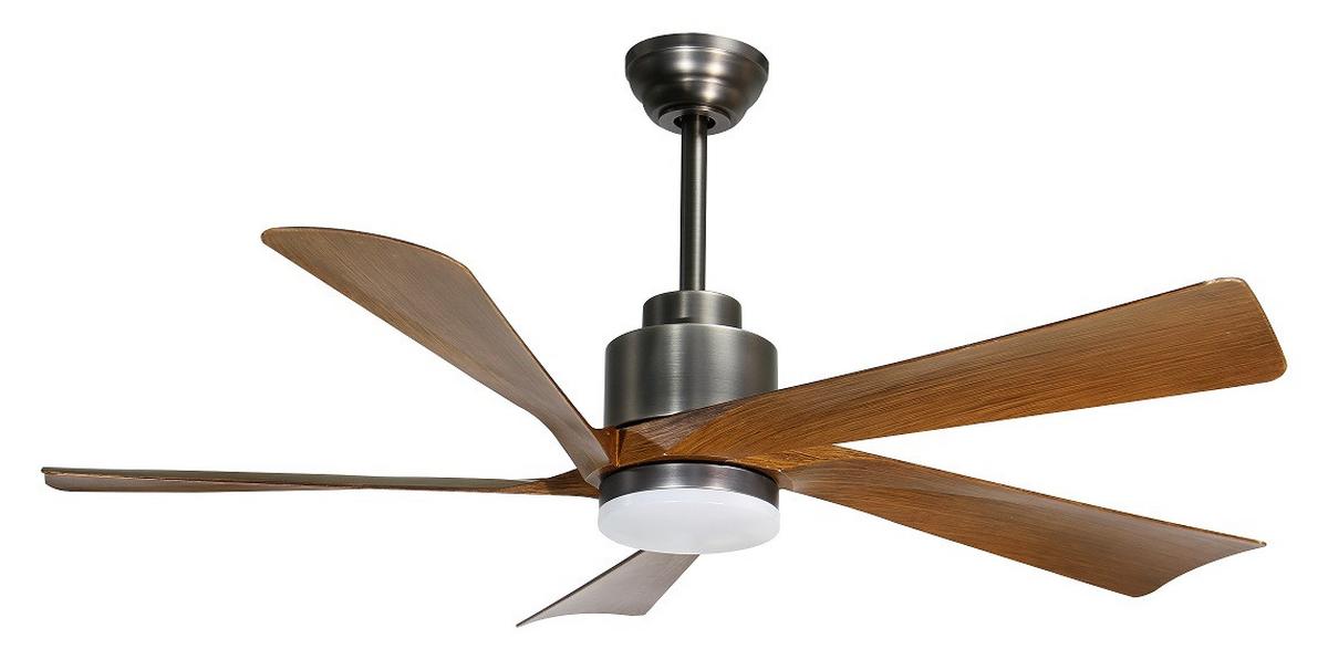 Mennyezeti Ventilátor 03606 Modesto - világosszürke/sötétbarna, Basics, műanyag/fém (132/48cm)