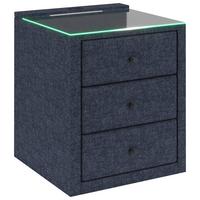 Nachtkästchen Universal Blau - Blau, KONVENTIONELL, Holzwerkstoff/Kunststoff (48/68/45,5cm) - Premium Living