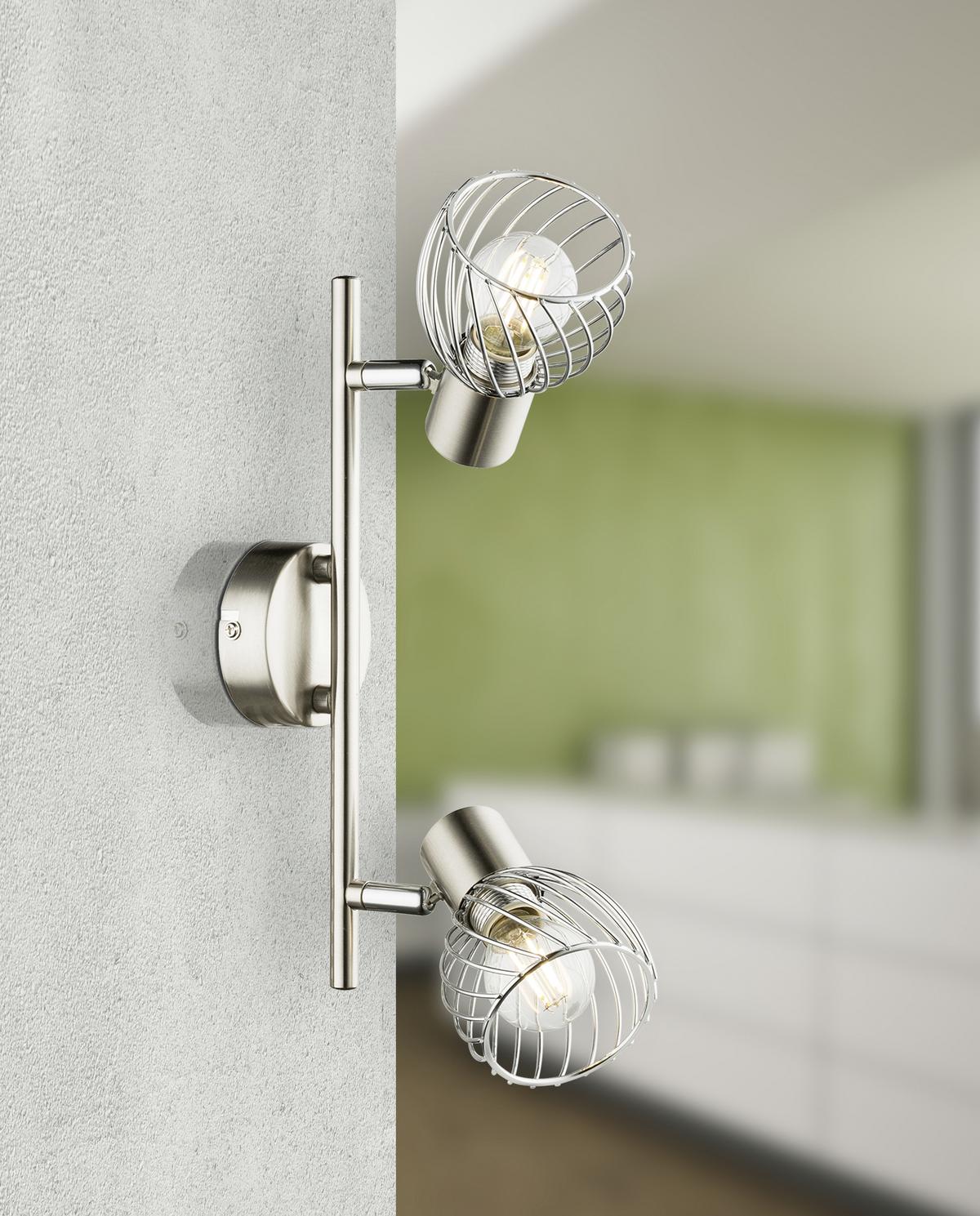 Strahler Sina max. 40 Watt - Chromfarben, Trend, Metall (30/14,5cm) - Globo