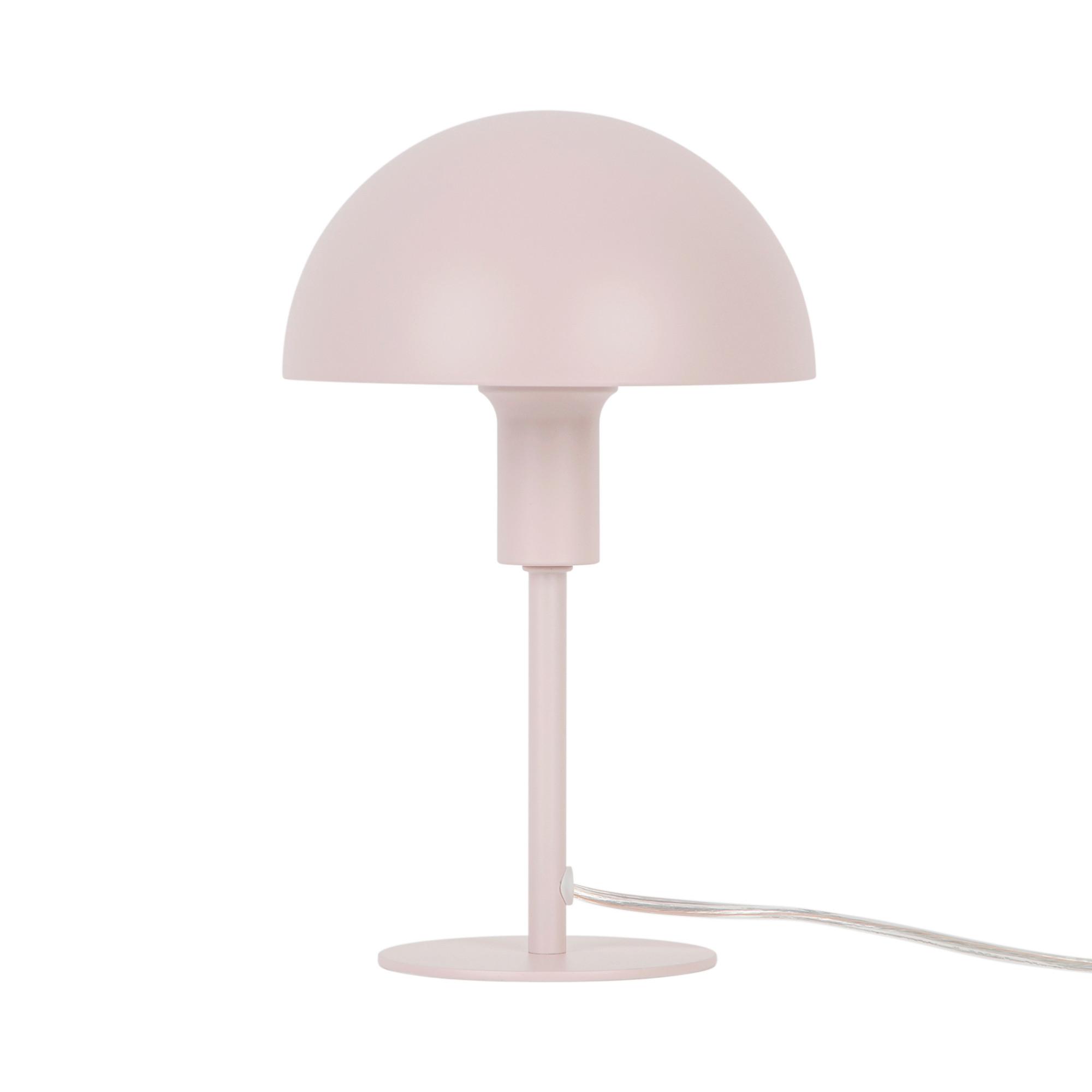 LAMPA STOŁOWA 2213745057 ELLEN MINI ROSE - różowy, Design, metal (16/25cm)