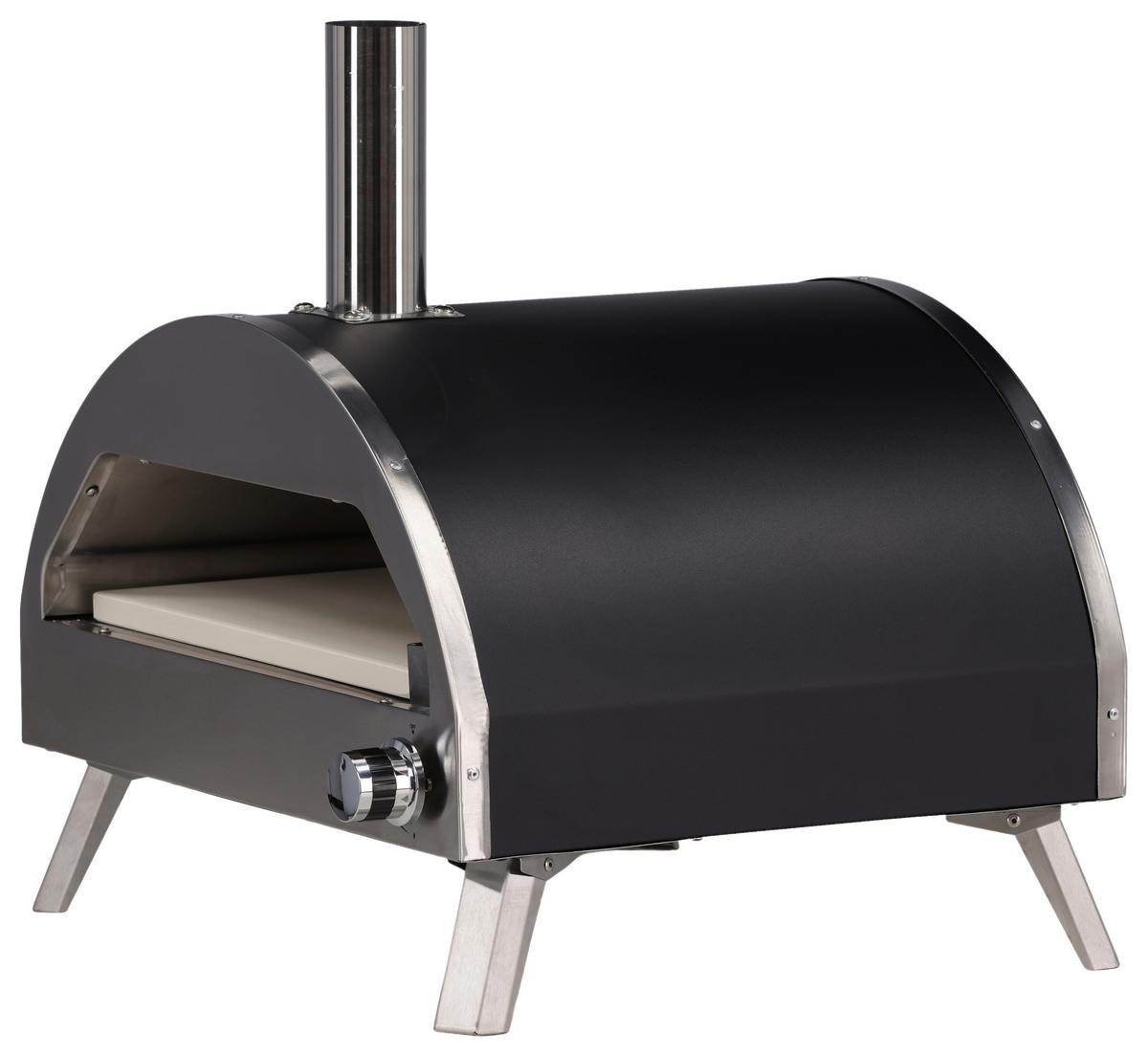 Pizzaofen Kerang ca. 56,3x56,5x54 cm Silber - Silberfarben, KONVENTIONELL, Metall (56,3/56,5/54cm) - Gardenson