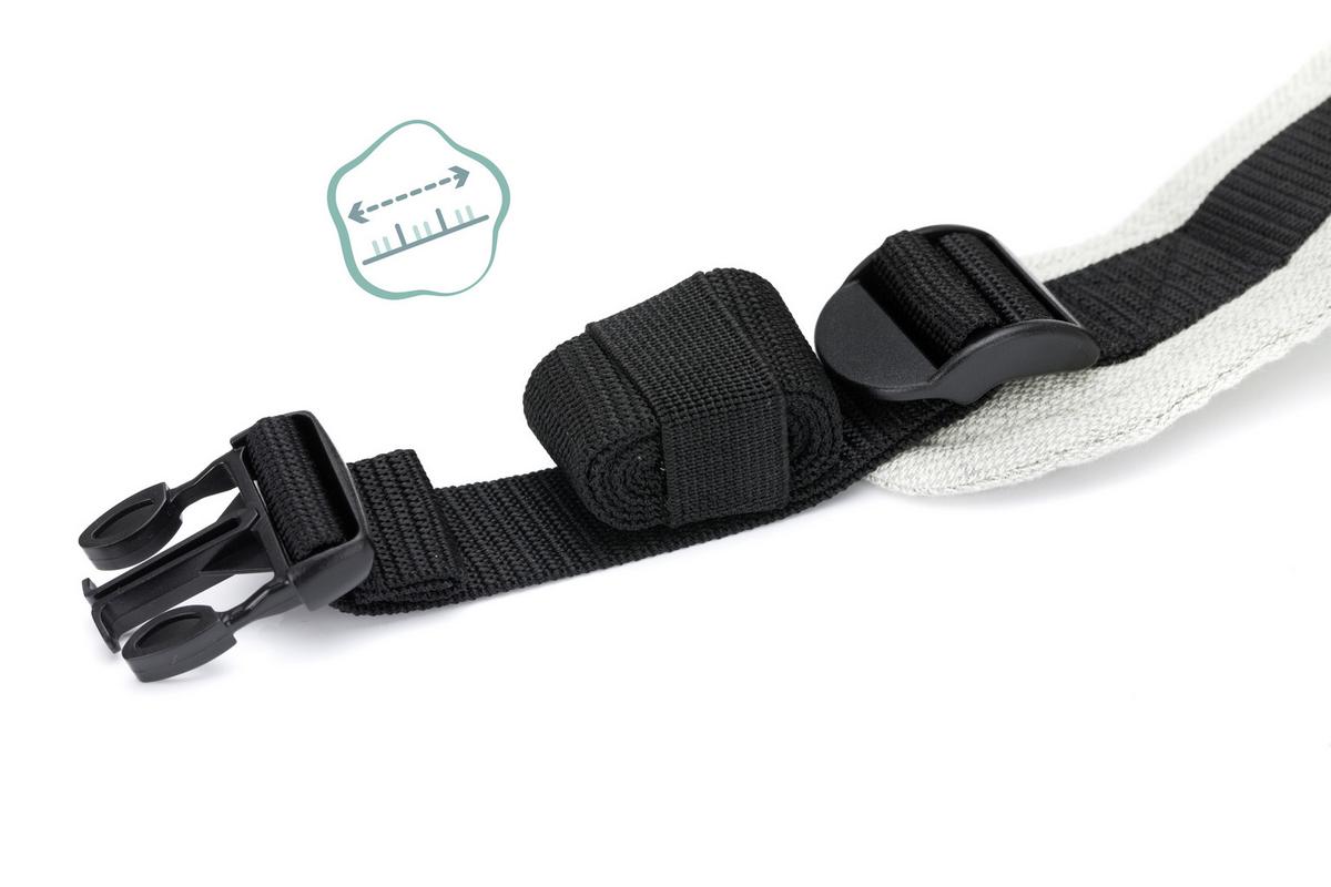 NOSIDEŁKO MC02-17 NATURAL - jasnoszary, Basics, tkanina (37/34cm) - Fillikid