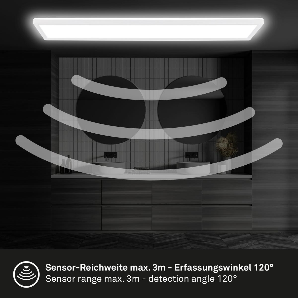 PANEL LED 7528416 MOVE - biały, Basics, tworzywo sztuczne (98/20/3cm)