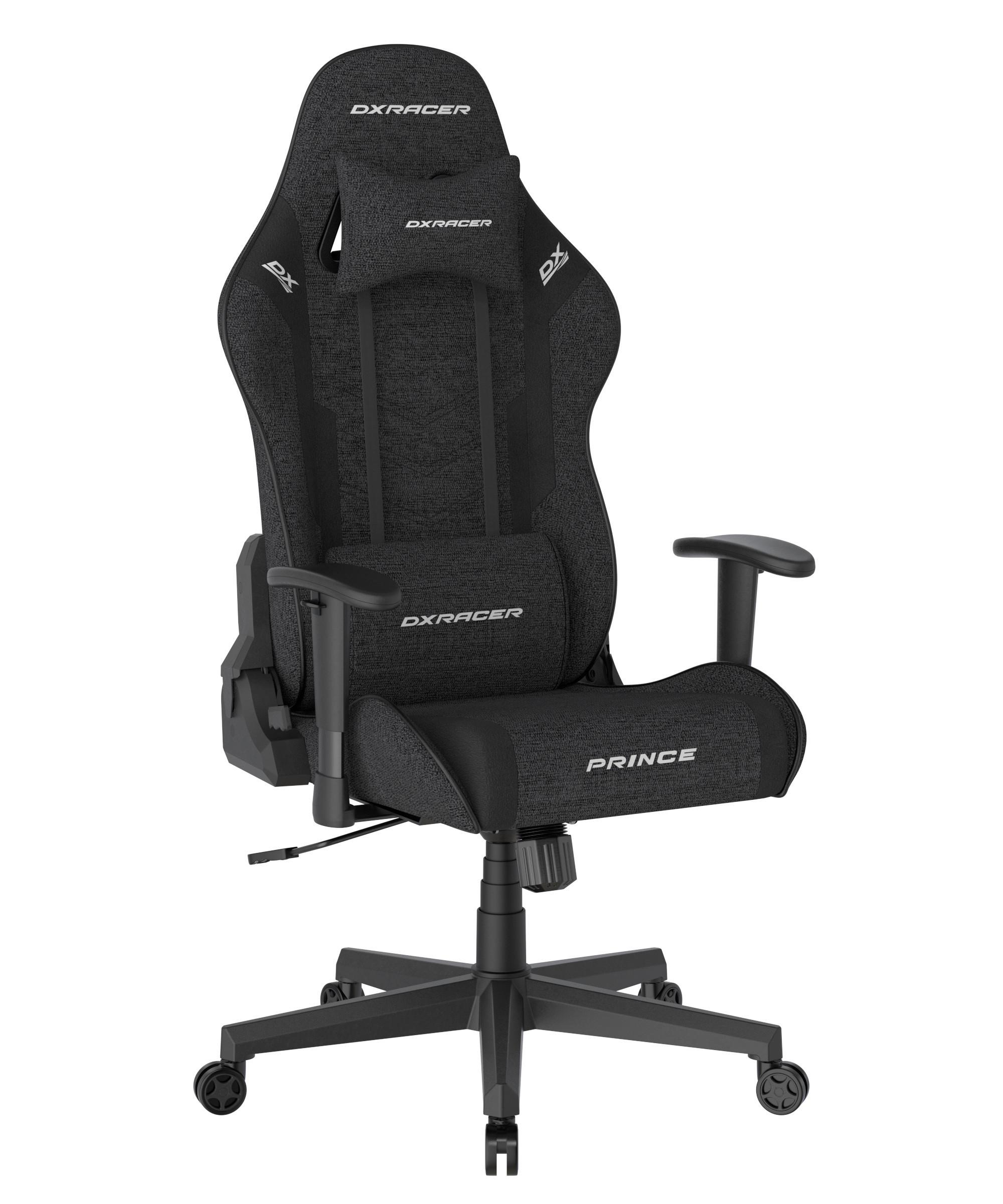 Gamingstuhl Prince Schwarz - Schwarz/Weiß, KONVENTIONELL, Kunststoff/Textil (70/132/70cm) - Dxracer