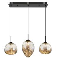 LED-Hängeleuchte Exclo Schwarz max. 24 Watt - Schwarz, MODERN, Glas/Metall (39/39/120cm) - Mömax