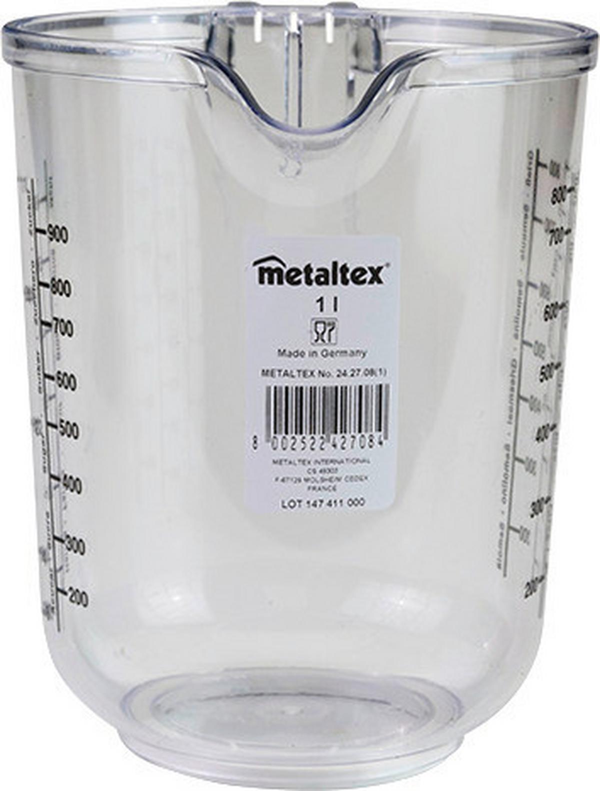 Mérőpohár Űrtartalom: Kb. 1l - műanyag (13/16/13cm) - Metaltex