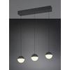 LED-HÄNGLAMPA SESTINE - svart, Modern, metall/plast (60/9/150cm) - Mömax