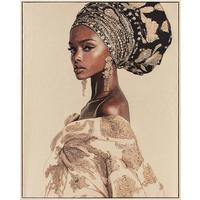 Tablou cu ramă Grace cca. 80x100 cm - bej/multicolor, Modern, plastic/textil (80/100cm) - Mömax