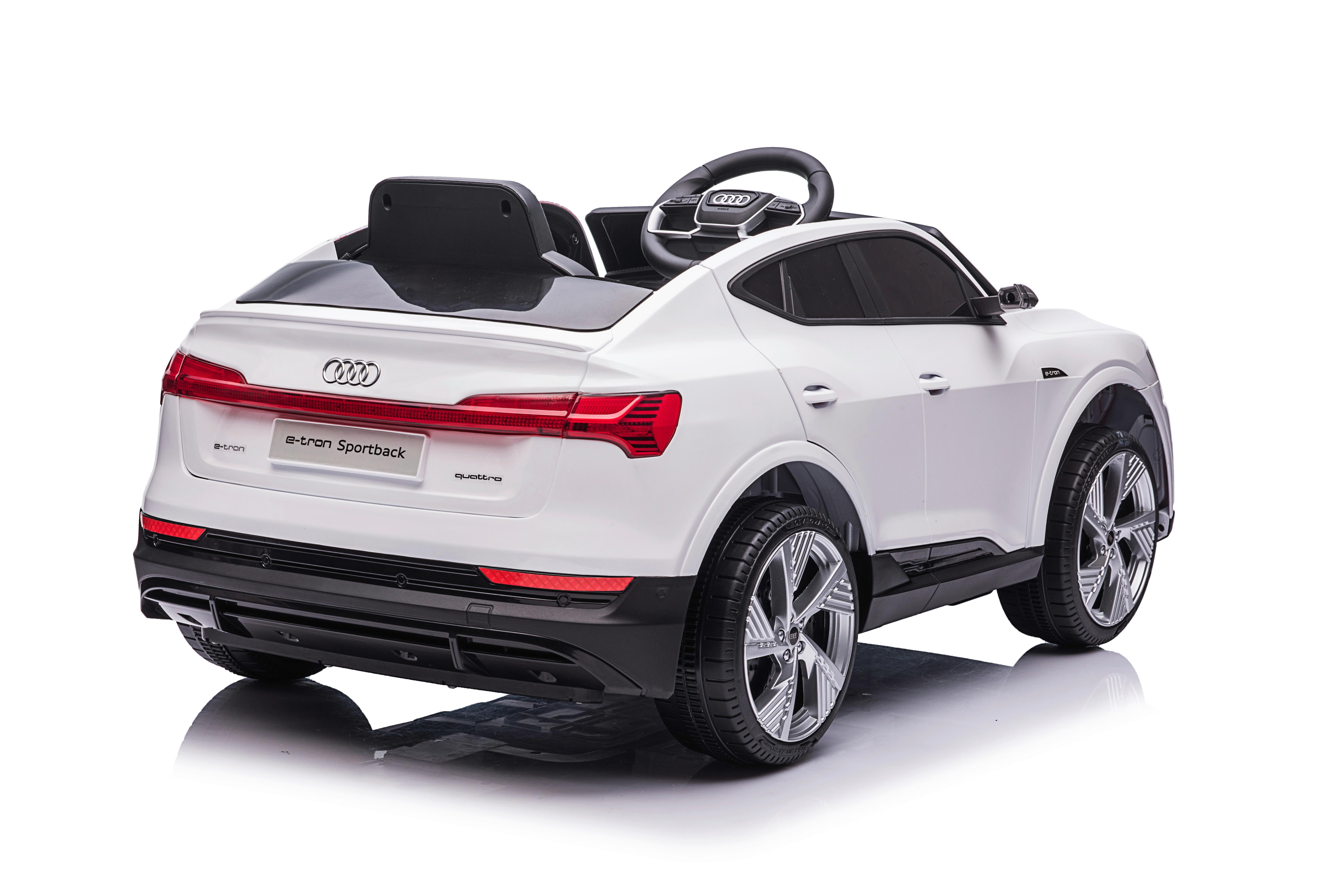 Elektro-Kinderauto Audi E-Tron Sportback Weiß - Weiß, KONVENTIONELL, Kunststoff (108/47/60cm)