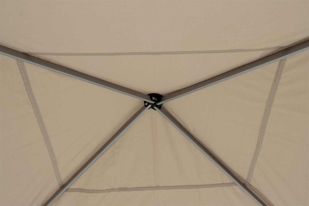 Pavillon Siena Garden 300x300 cm wetterbeständig - Taupe, KONVENTIONELL, Textil (300/260/300cm) - Siena Garden