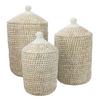KORG LAUREN - S - vit, Romantik / Lanthus, plast/naturmaterial (26/44cm) - Zandiara